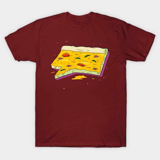 pizza slice tomato T-Shirt by xolakenak